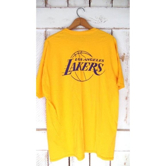 Yellow I love my Lakers basketball cotton tshirt - Picture 2 of 6